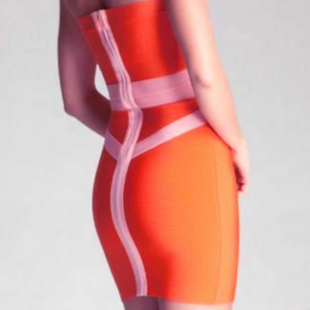 Bebe Color-Block Strapless Bandage Mini
Dress - Picture 5 of 6